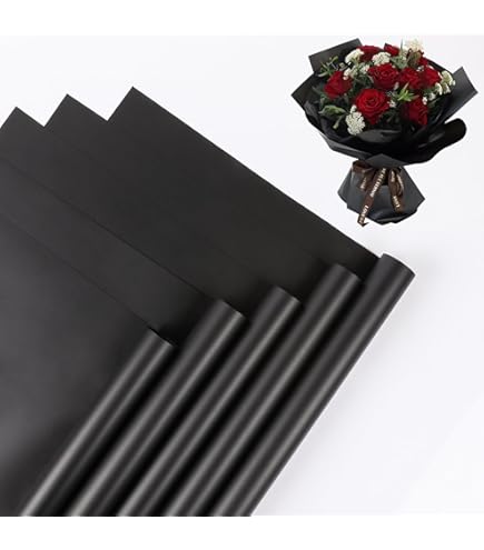 Leoyoubei Lot De 20 Feuilles De Papier Cadeau Pour Bouquets De Fleurs, Papier D'emballage Cadeau Givré, Imperméable Et Givré, Emballage Cadeau, Emballé Des Deux Côtés Pour Bouquet De Fleuriste, 58 Cm