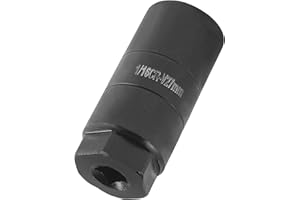 UNLRAE Oil Pressure Sensor Socket,Car Accessories Quick Removal/Installation Oil Sending Unit Socket,Automotive Professional Tool,1 1/16 Sockets Switch Fits 3/8" Drive or 1 1/8" Hex Wrench (Black)