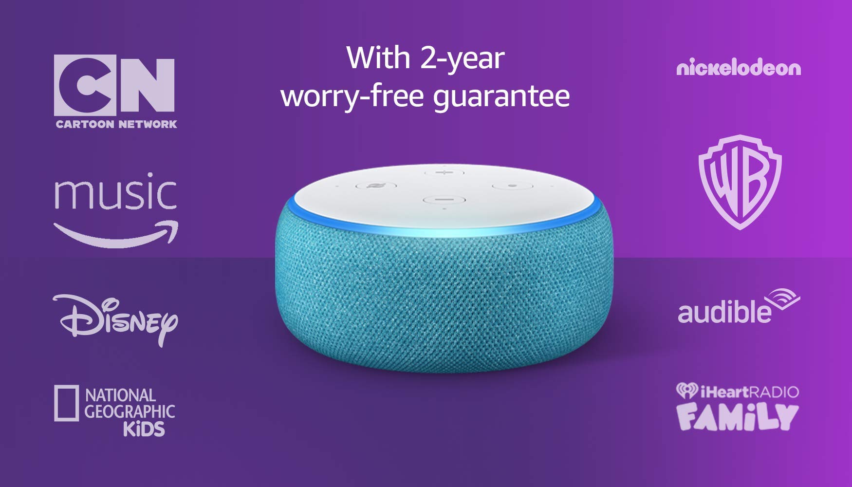 Voice Control All-New Echo Dot Kids Edition, an Echo designed for Kids, Blue Voice Control All-New Echo Dot Kids Edition, an Echo designed for Kids, Blue