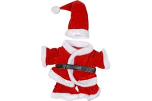 STUFFEMS TOY SHOP Santa Claus Outfit Fits Most 8"-10" Stuffed Animals