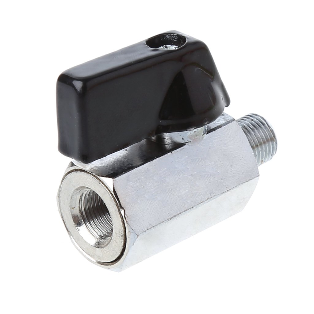VIccoo Mini válvula de Bola de latón 1/8BSP Macho a Rosca Hembra