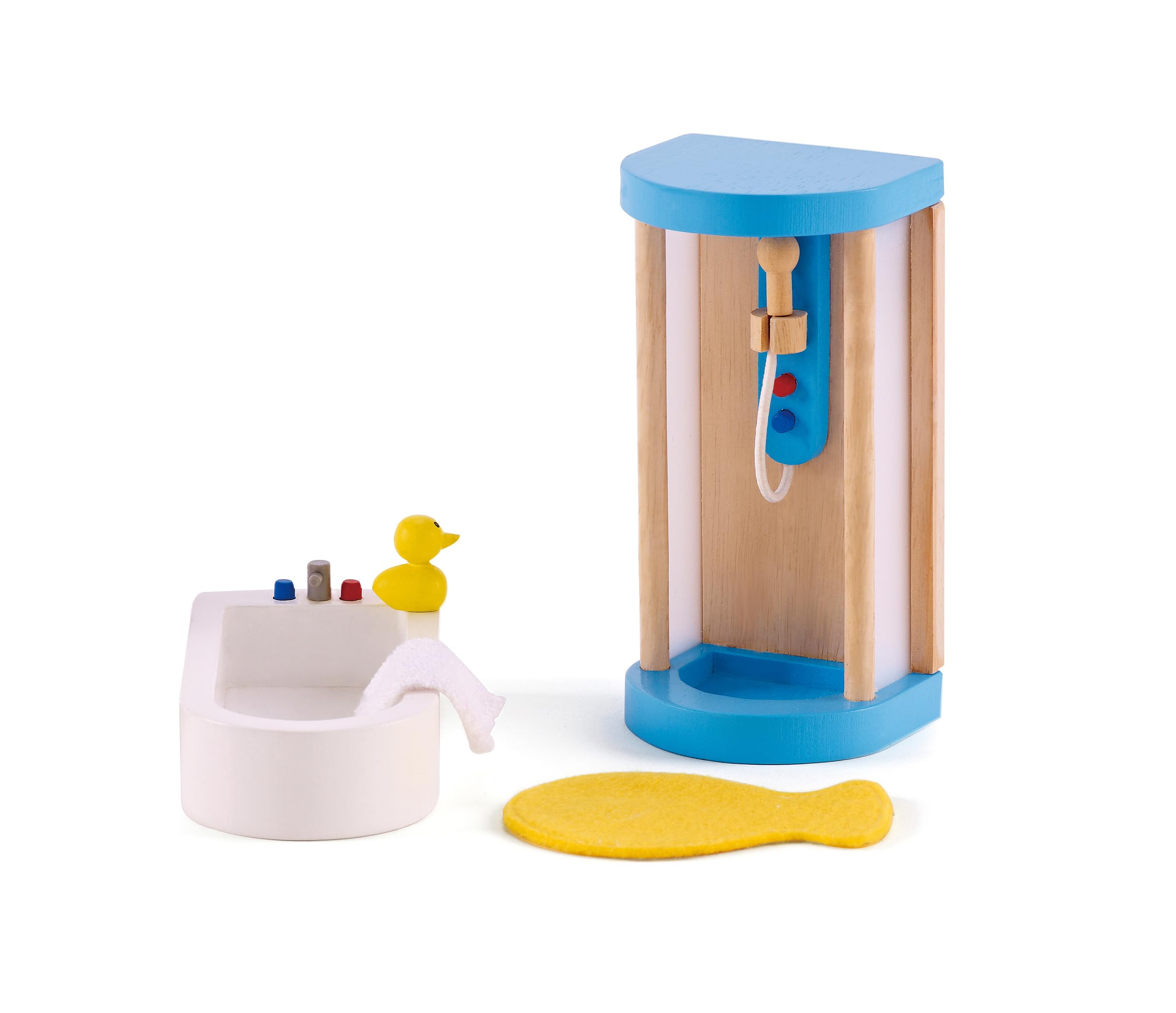 Hape Bathroom | Wooden Toy Bathroom Set | Dolls House Accessories | For 3 Years + — image 1