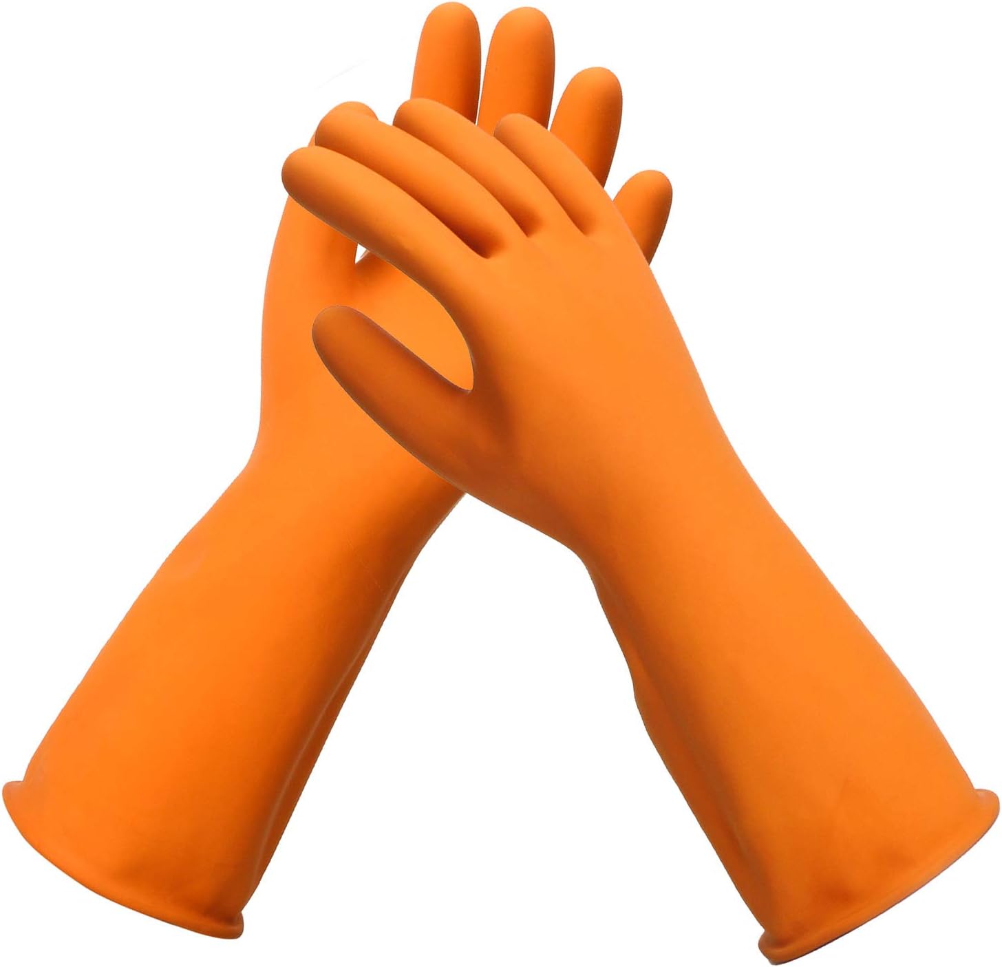 Chemical Gloves, 3 Pairs EnPoint 13.7 Inches Heavy Duty Latex Gloves Resist Strong Acid Alkali and Oil Proof Gloves for Chemical Industry Working: Clothing