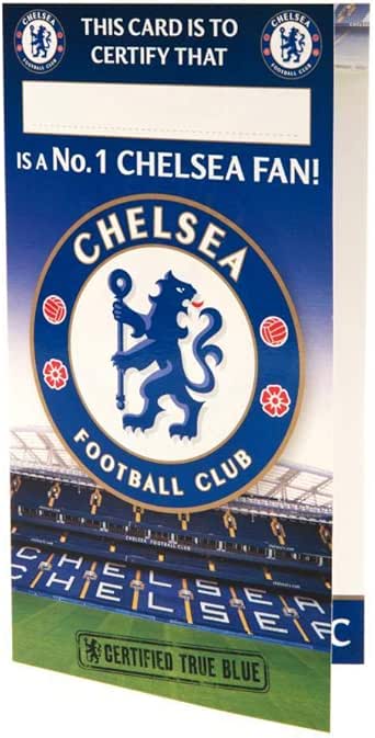 Amazon.com: Chelsea FC No 1 Fan Birthday Card (One Size ...