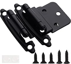 DecoBasics 3/8" Inset Cabinet Hinges Black