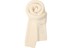 Eohak Girl Boy Winter Warm Knit Scarf Knit Neck Warmer Solid Color for Boys Girls Toddlers