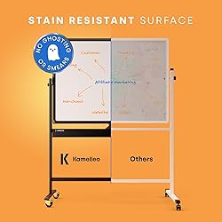 Rolling Dry Erase Board 48 x 36 - Large Portable