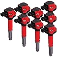 MSD 82488 Ignition Coils, Blaster Series, Red, 8-Pack