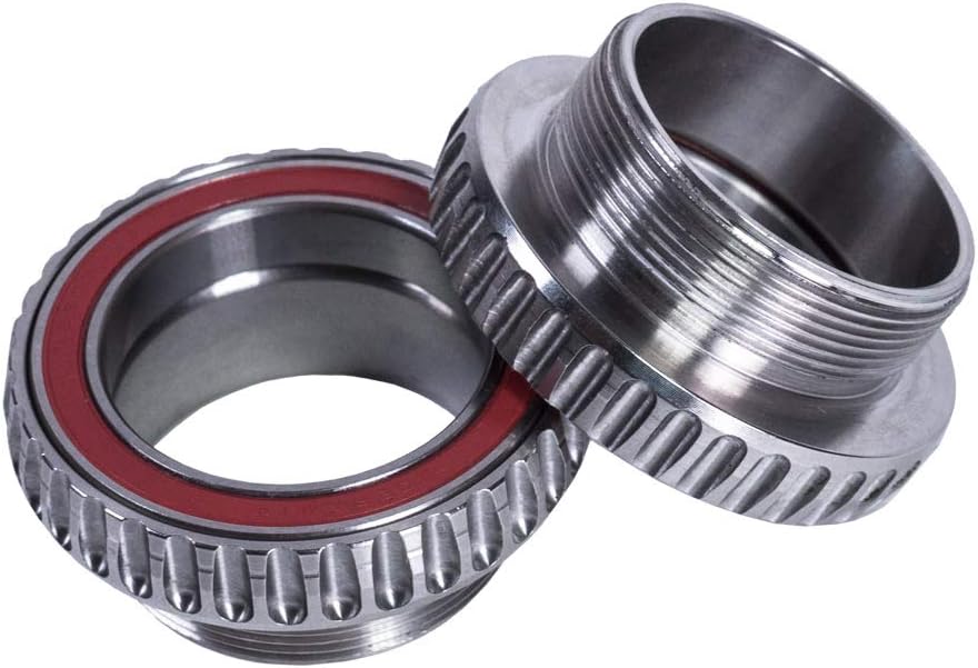 Rotor Unisex - Adult Bottom Bracket Track BSA 30 Steel 30mm Crank Axle Silver Black Normal, 30 mm