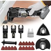 DIYtoolifz Cordless Oscillating Tool Compatible with Dewalt 20V Battery, 6 Variable Speed Brushless-Motor Oscillating Multi Kit for Cutting Wood Drywall Nails Remove Grout &amp; Sanding(Tool Only)
