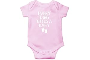 FUNNWEAR Every Dog Needs a Baby - Funny Baby Essentials Bodysuit - Baby Boy Clothes Newborn Girl Outfits