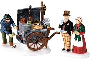 Department 56 Dickens' Village The Coffee Stall Building and Accessory Figurine (Set of 2) , 2.5 Inch