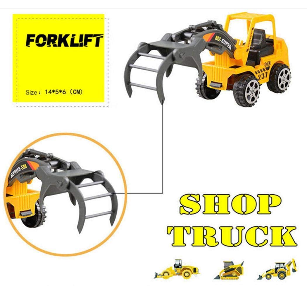 Sisaki 6 Unids Construcción Vehículo Camión Push Ingeniería Toy Cars Niños Juguetes para Niños