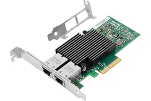 Vogzone for Intel X550-T2 10Gb Ethernet Converged Network Card(CNA/NIC) Copper Dual RJ45 Port PCI Express v3.0 X8 Intel ELX55