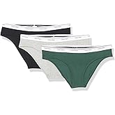 Calvin Klein womens Balance Cotton Stretch Bikini Panties, 3 Pack