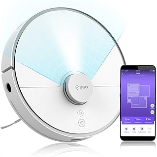 360 S5 Staubsauger Roboter (APP Steuerung, Lasernavigation LDS Lidar Sensor, 2000Pa Saugleistung, HEPA-Filter, Geeignet für Tierhaare, Teppiche und Hartböden)