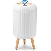 Pukomc Smart Sensor Wastebasket, Convenient and Hygienic Easy to Use | Technology Sensor Waterproof Wastebasket Plastic Trash Can for Kitchen, Bathroom, Bedroom, Living Room, Office and Outdoor