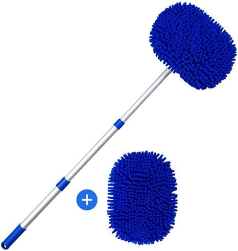 Amazon Com 3 In 1 Wash Mop Mitt 180 Rotation 3 In 1 Microfiber Car Wash Mop Mitt With Long Handle Retractable Rotating Car Washing Brush Cleaning Mop Car Wax Mopping Dust Duster Kitchen Dining