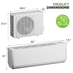 Magshion 9000 BTU Mini Split Air Conditioner w/0.75