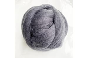 PURPLAISIR 100.1g roving Wool、Fleece, Needle Punched, Fiber Yarn, Wool Yarn Used for Needle Punched Felt