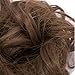 Scrunchy Updo Wavy Straight Hair Bun Clip Messy Donut Chignons Synthetic Hairpiece Hair Extension (ash brown)thumb 4