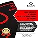 Smalets Compression Knee Support Sleeves (1 Pair) -Powerful Joint Protection for Cross Training, Weightlifting, Running & More Black M
