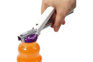 Manual Can Opener, Can Openers Hand Held with Comfort Handles, Stainless Steel Adjustable Professional Can Bottle Jar Lid Ope