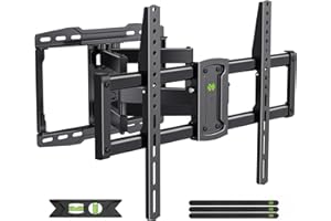 USX Mount UL Listed Full Motion TV Wall Mount for Most 37-86 inch TV, Swivel and Tilt Mount with Dual Articulating Arms Up to