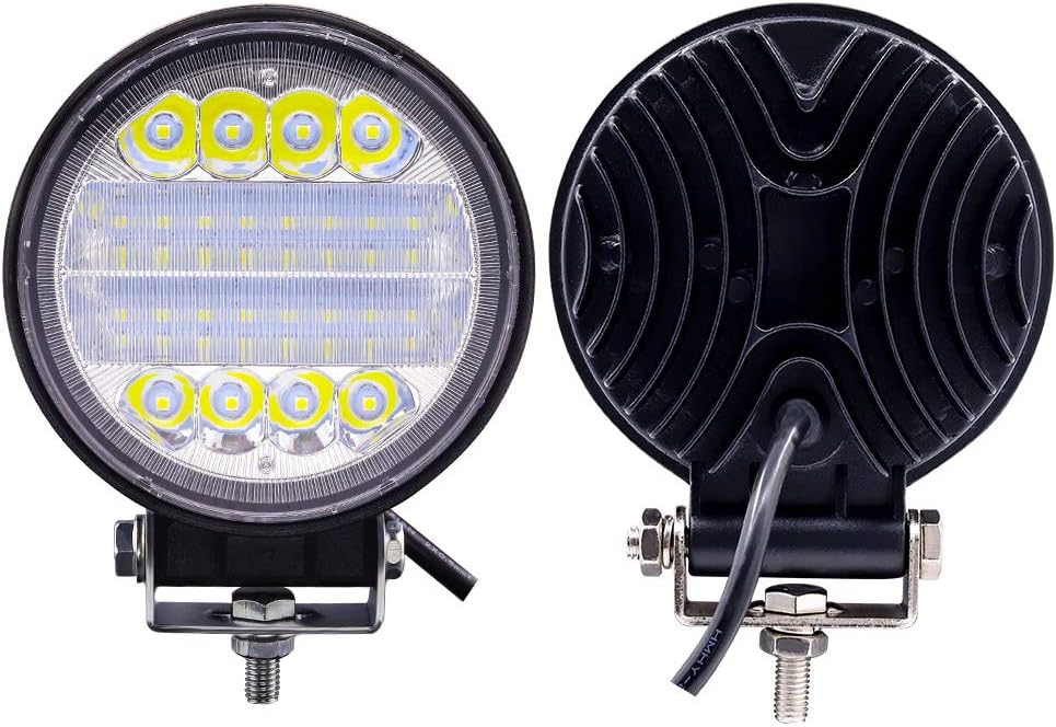 YnGia 2PCS Round 4.5 Inch LED Work Light Spot Flood Combo Beam - Image 3