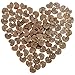 Shaped Rustic Wooden Love Heart Crafts Wedding Table Scatter Decoration (100pcs)