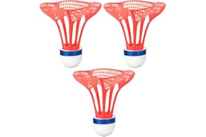 3Pcs / Set Outdoor Badminton Airshuttle Nylon Shuttlecock Feather Resistance Wind Balls Ball for Training Shuttlecocks for Ba