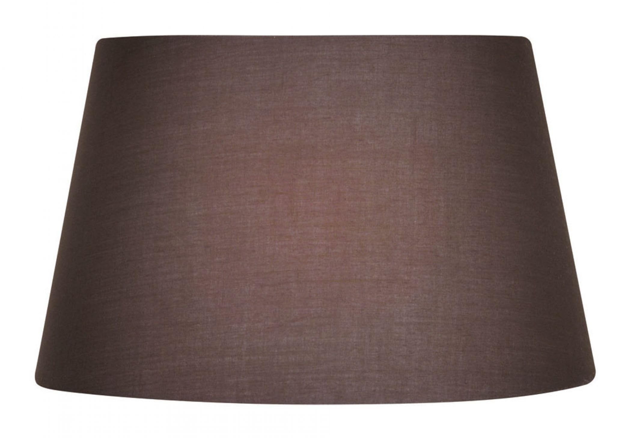 Oaks Lighting Cotton Drum Shade, 10-inch, Fabric, Mushroom Brown S901/10 MU