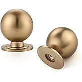 Ravinte Decor 12 Pack Champagne Bronze Cabinet Knobs, Round Dresser Knobs, Ball Kitchen Cabinet Hardware, 0.95" Diameter
