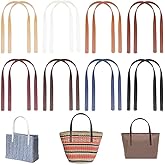 PH PandaHall 16pcs 23.5 inch PU Leather Purse Straps, 8 Colors Sew On Purse Handle Bag Straps Shoulder Bag Handle Replacement for Crochet Bags Underarm Bag Wallet Leather Purse Repair