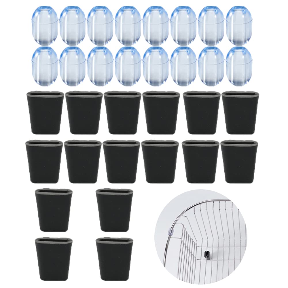 Photo 1 of UtySty 16 Set Dish Drying Rack Bumpers Replacement Sink Grid Rubber Feet Pads Protector for Dishrack Wire Dish Drainer Dish Rack Silverware Utensils Basket Holder Sink Counter Top Dish Drainer