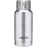 Milton Insulated Water Bottle 5.4 oz (160 ml) Stainless Steel Double walled vacuum flask Hot and Cold Drinks, Leak-Proof Simple Screw Lid, Office, Gym, Elfin 160 Silver