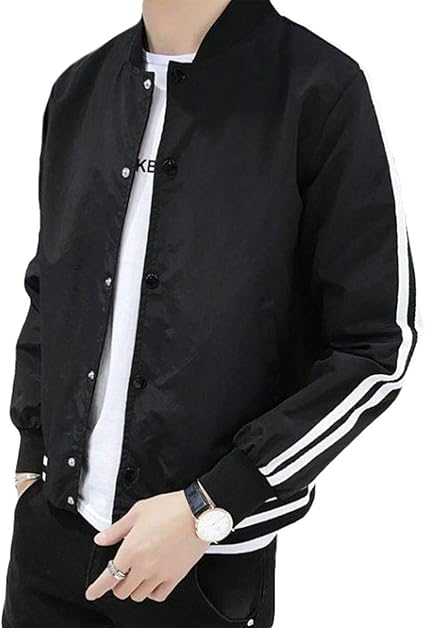 Amazon Mlbossスタジャン メンズ アウター ジャケット 長袖 韓国ファッション 薄手 スリム 春物 ブルゾン 通学 コート ジャケット 通販