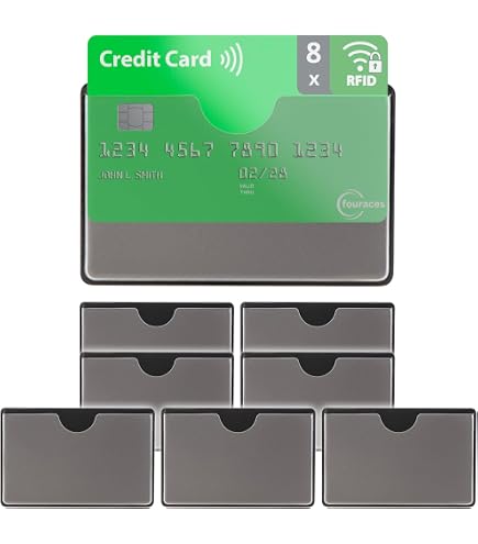 unisex Slim RFID Blocking Credit Card Sleeves - Extra thin Design