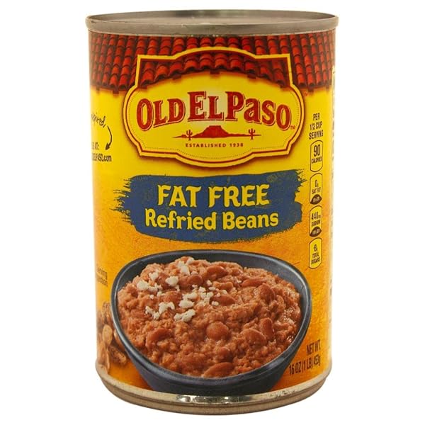 OLD EL PASO FAT FREE REFRIED BEANS, 16 OZ.