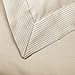 Amazon Brand – Pinzon 400-Thread-Count Egyptian Cotton Sateen Duvet And Sham Set - Full or Queen, Parchment