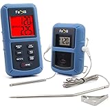 Famili OT008 Wireless Remote Digital Kitchen Food Meat Cooking Electronic Thermometer Dual Probe for BBQ, Oven, Grill, and Smoker with Timer/Alarm