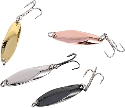 Amazon Imikeya 4本の釣りスプーン金属ルアーキットスパンコール魚の形をしたスピニングルアー釣りルアー実用的な釣りスプーン ポータブルトラウトルアー塩水釣りルアー釣りアクセサリー Imikeya ライン Amazon Imikeya 4本の釣りスプーン金属ルアーキットスパンコール魚の形をしたスピニングルアー釣りルアー実用的な釣りスプーン ポータブルトラウトルアー塩水釣りルアー釣りアクセサリー Imikeya ライン