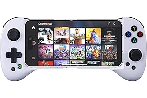 ShanWan Mobile Game Controller for iphone with 4 Mapping Button/Joystick Can Adjust Height Phone Game Controller - PS Remote Play, Xbox Cloud, Steam Link, GeForce NOW