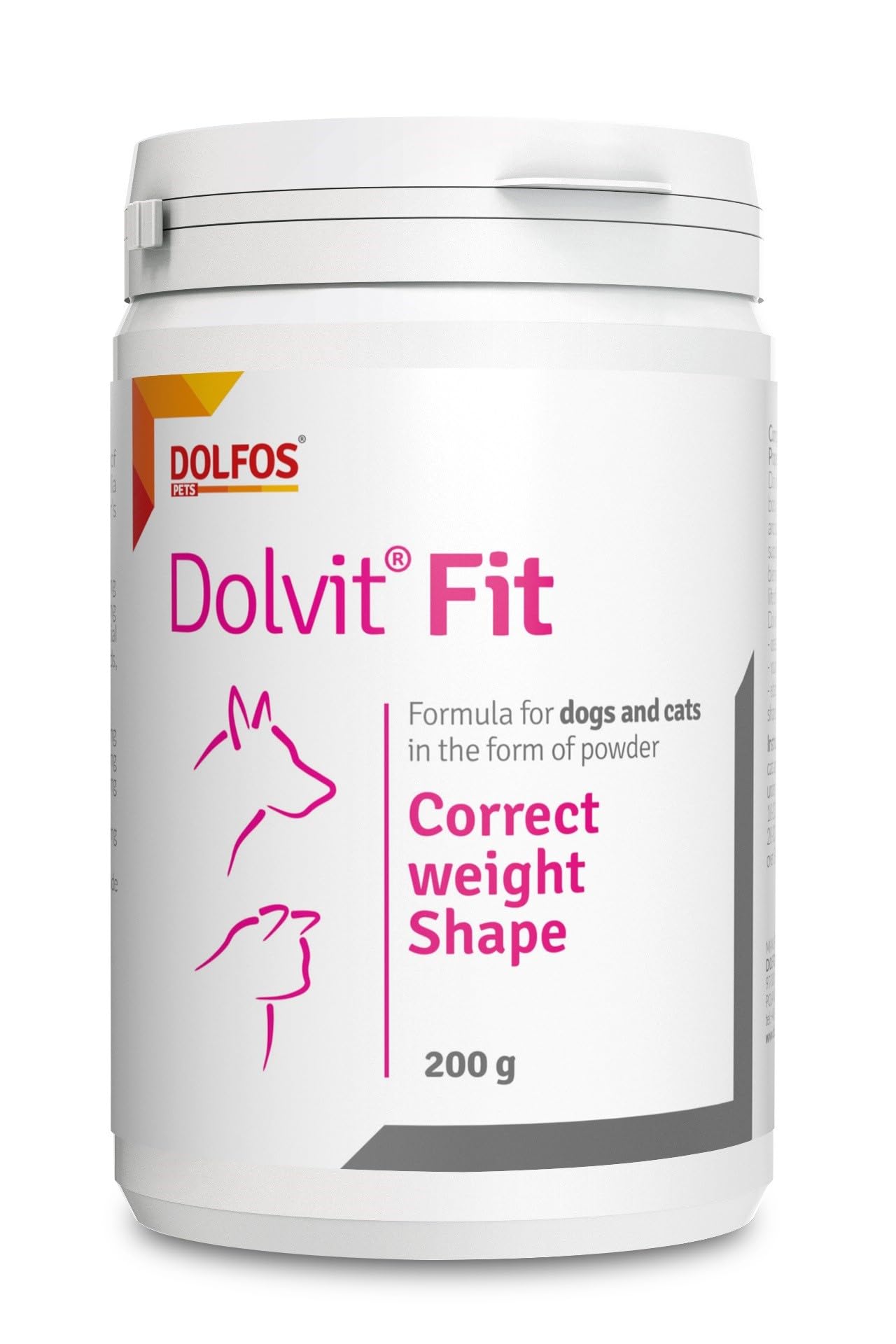 Dolvit Fit 200g Cats Dogs CLA Green Tea Extract L-Carnitine and Vitamins