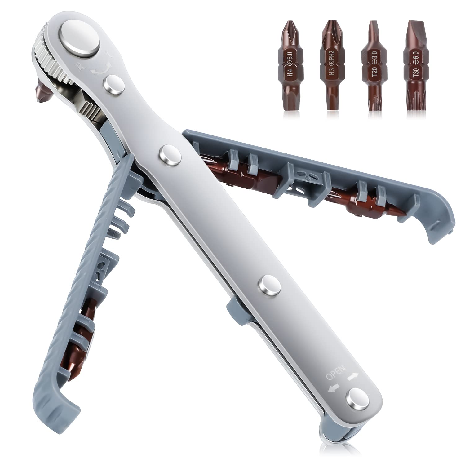 Mini Ratschen Set Mua ANBEISTEE 1/4-Zoll Mini-Ratschen-Schraubendreher-Set, enge ...