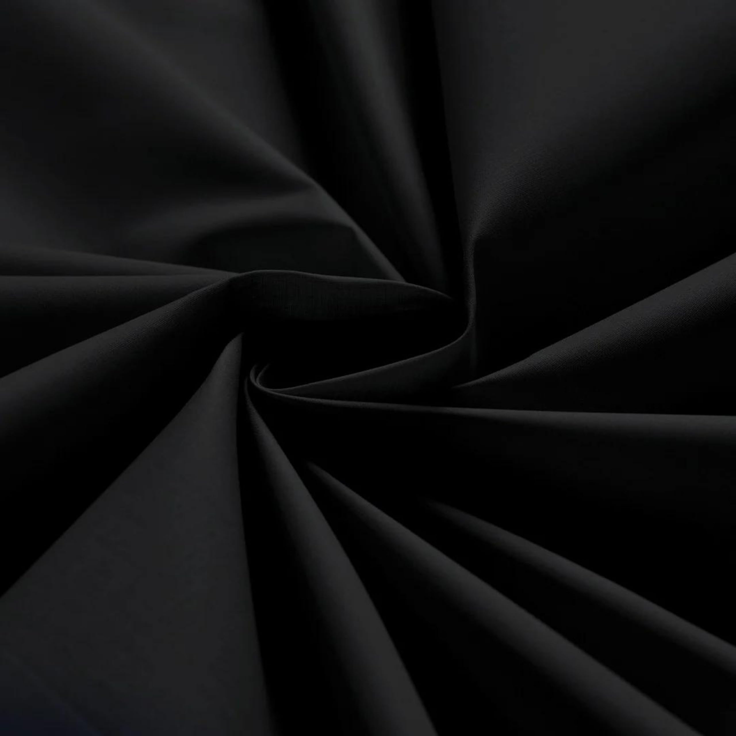 Premium Plain Black Cotton Fabric - 100% Pure Cotton Material for Versatile Use (2Metre) — image 1