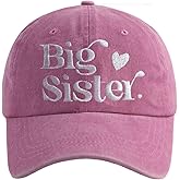 Funny Big Sister Hat, Gifts for New Sis, Adjustable Embroidered Baseball Cap for Toddler Kids Child Girls（Fit for Age 3-10）