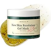 AXIS-Y New Skin Resolution Gel Mask Mugwort with 2% Niacinamide - Spot Treatment for Face, Barrier Repair & Brightening - Vegan Korean Skin Care Face Mask - 3.38 fl. oz.