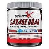 Savage Roar | Dynamik Muscle | Pre-Workout | Formulated By Kai Greene (Blue Raspberry)