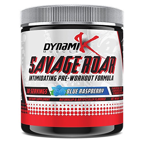 Savage Roar | Dynamik Muscle | Pre-Workout | Formulated By Kai Greene (Blue Raspberry)